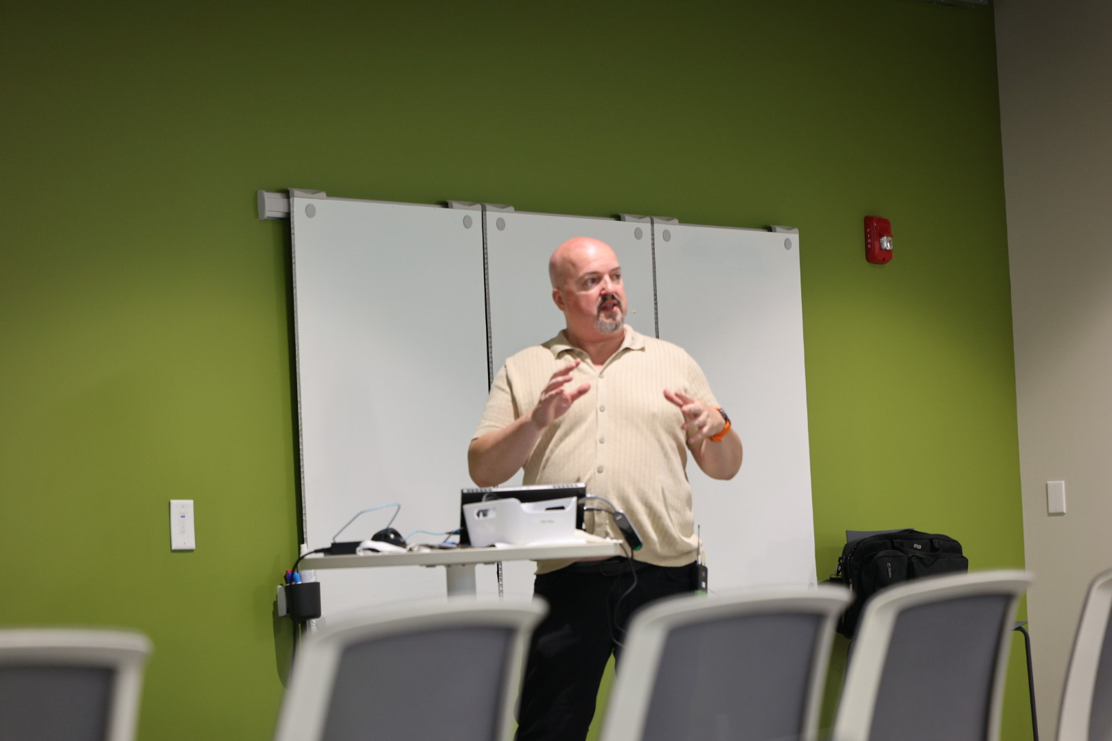 Houston Haynes speaking at the 2026 Carolina Code Conference