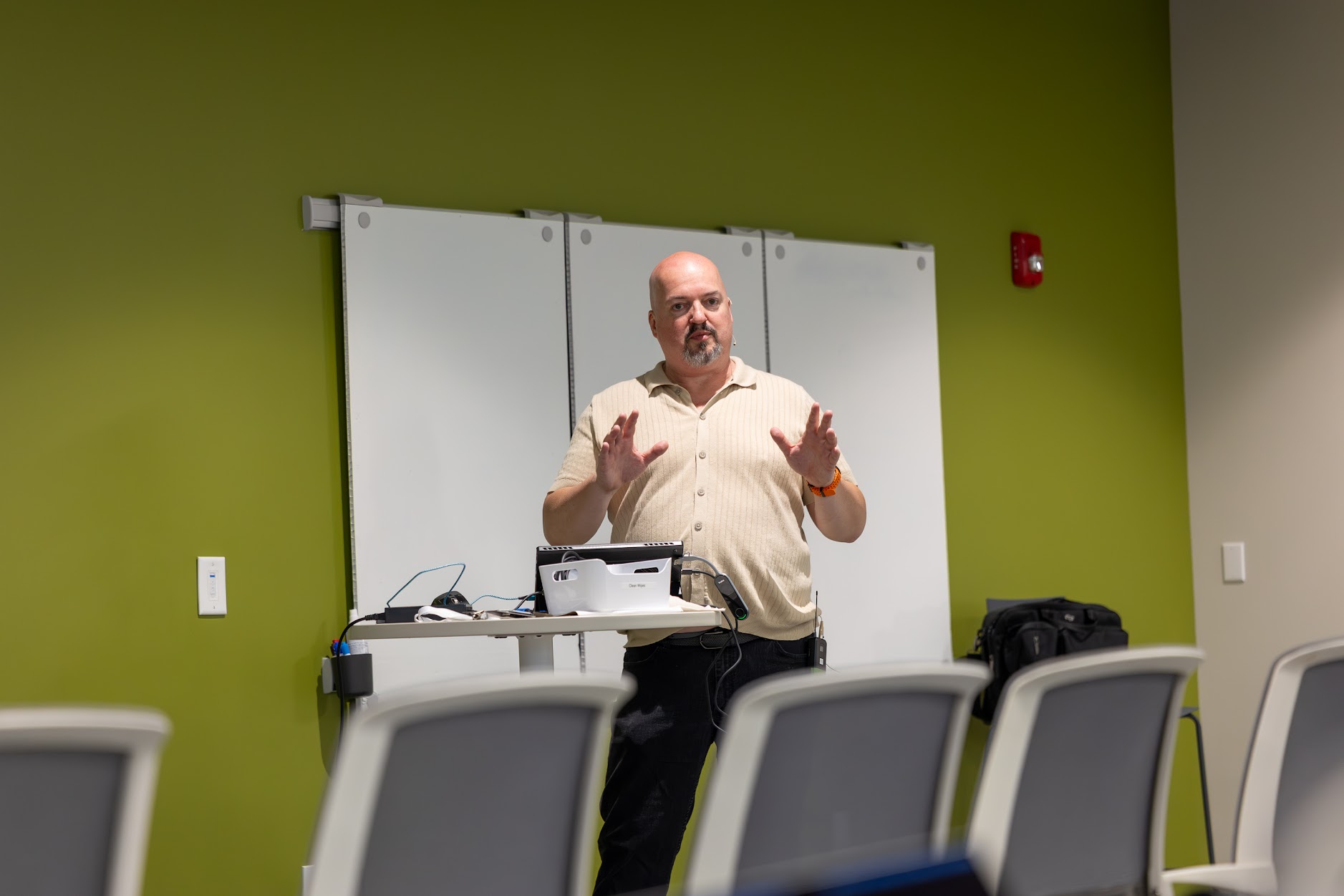 Houston Haynes speaking at the 2026 Carolina Code Conference