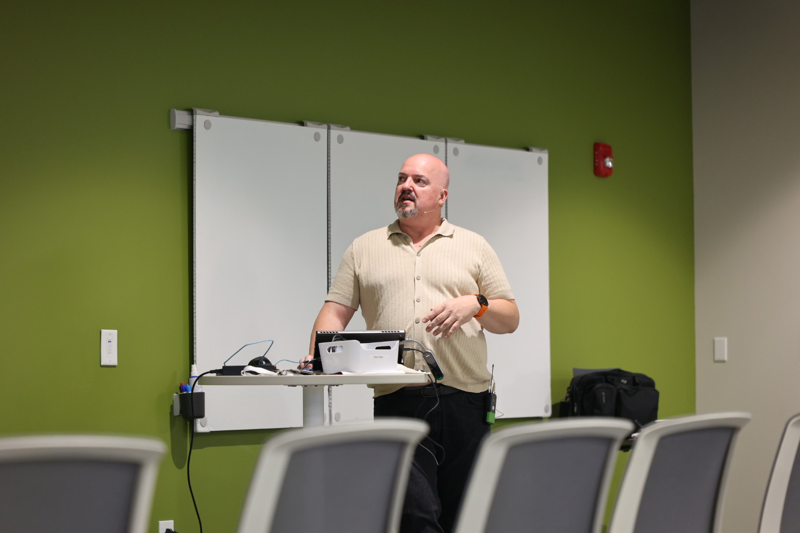 Houston Haynes speaking at the 2026 Carolina Code Conference