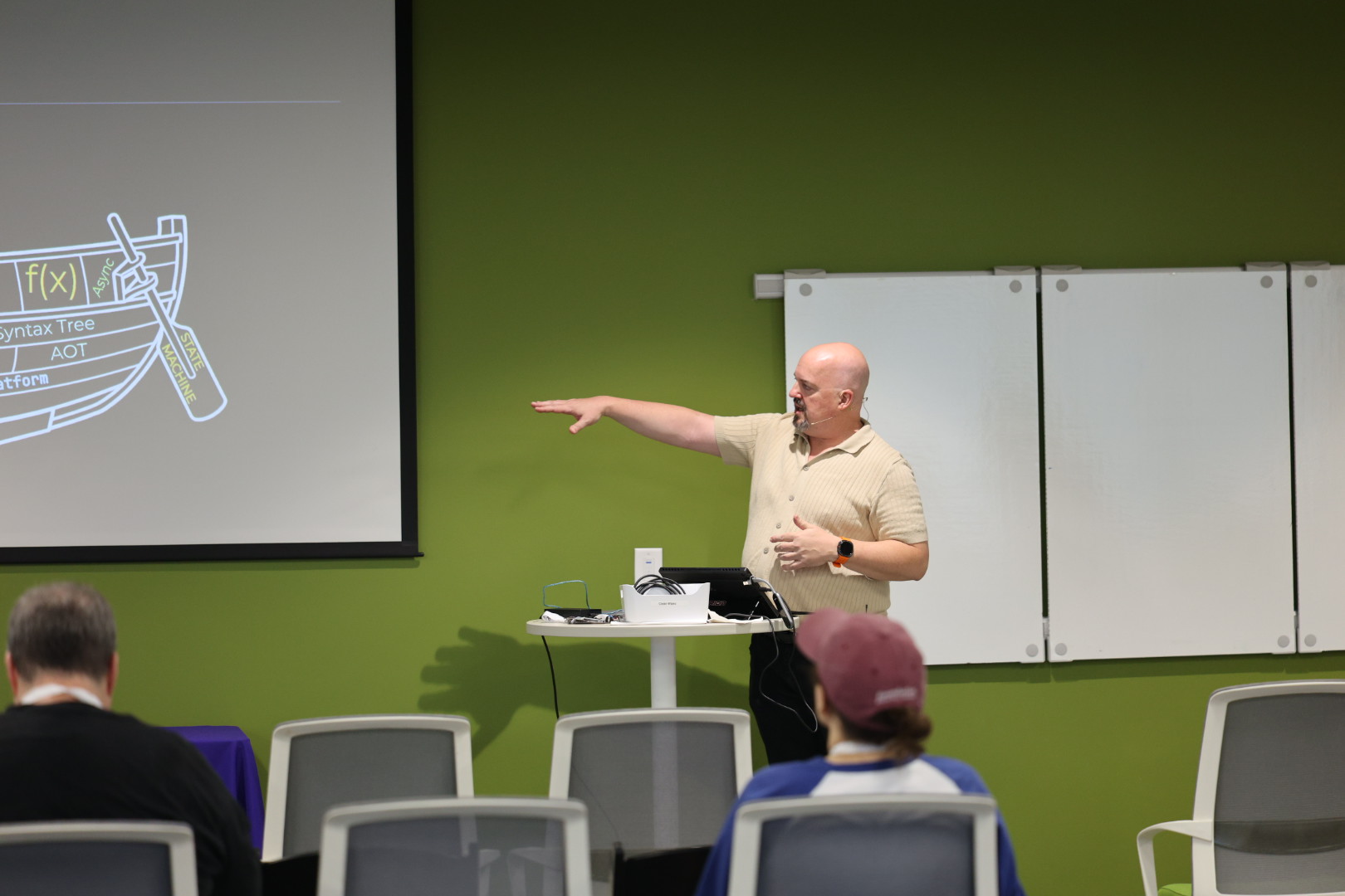Houston Haynes speaking at the 2026 Carolina Code Conference