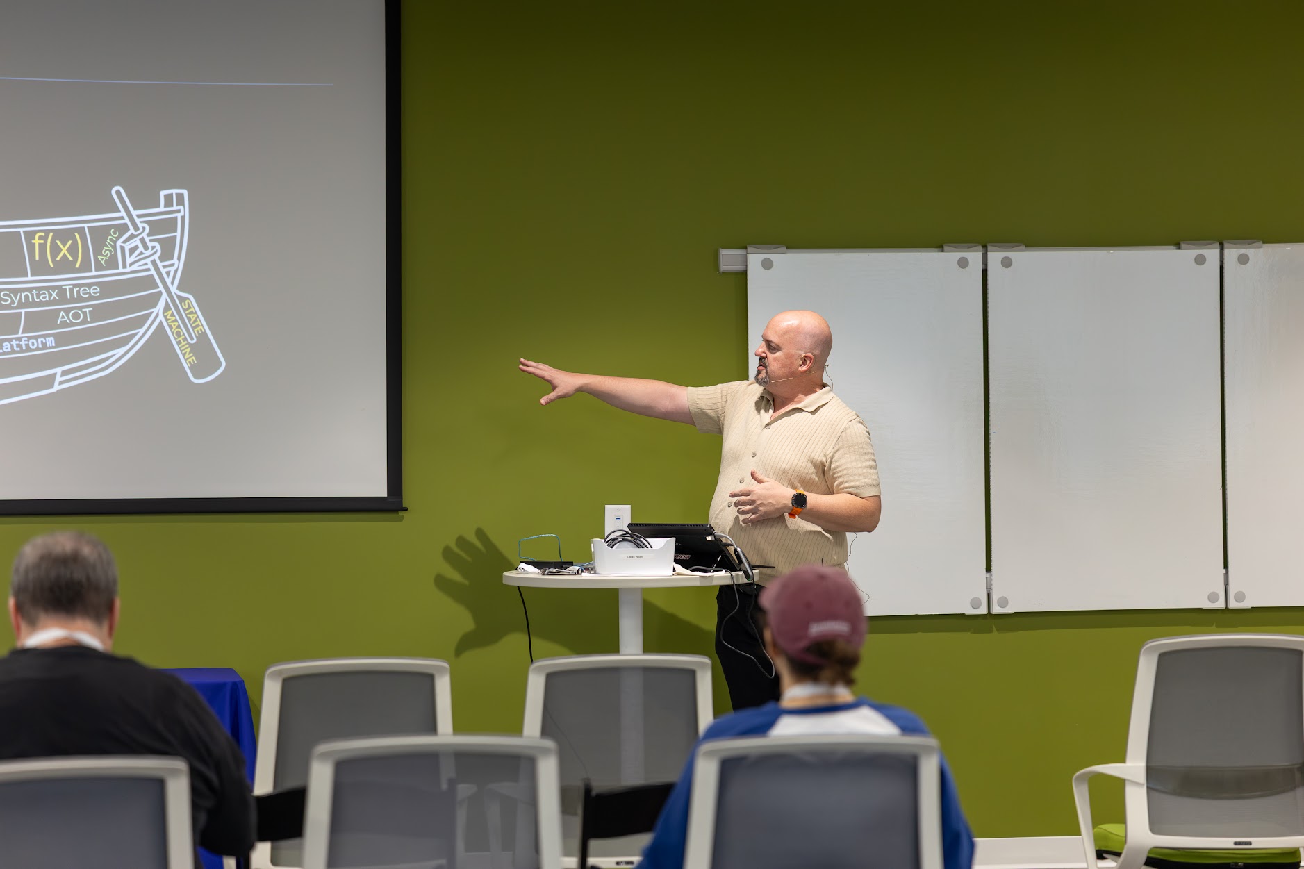 Houston Haynes speaking at the 2026 Carolina Code Conference