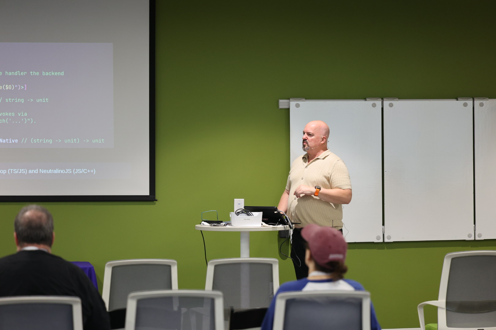 Houston Haynes speaking at the 2026 Carolina Code Conference