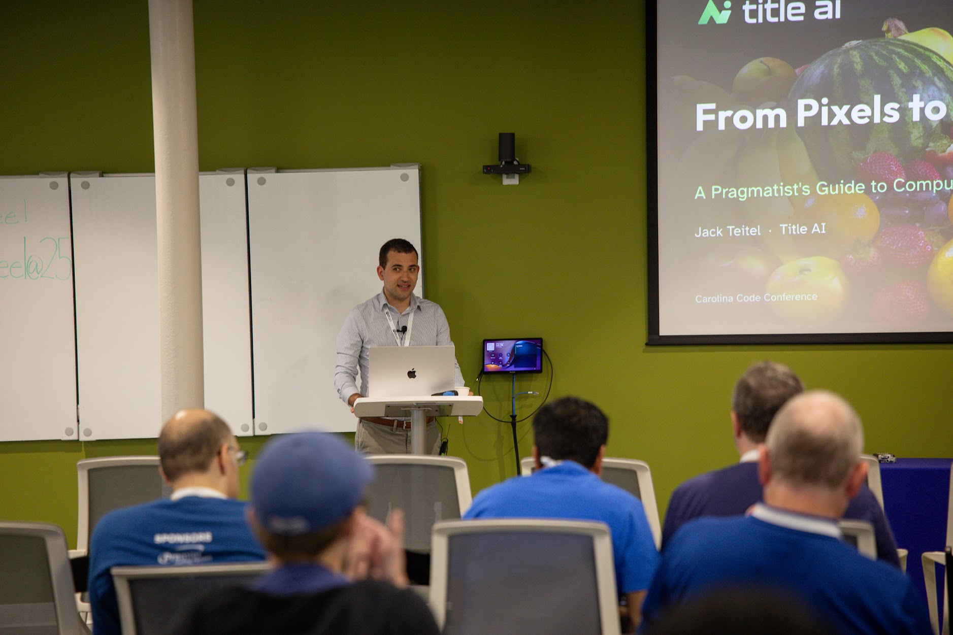 Jack Teitel speaking at the 2026 Carolina Code Conference
