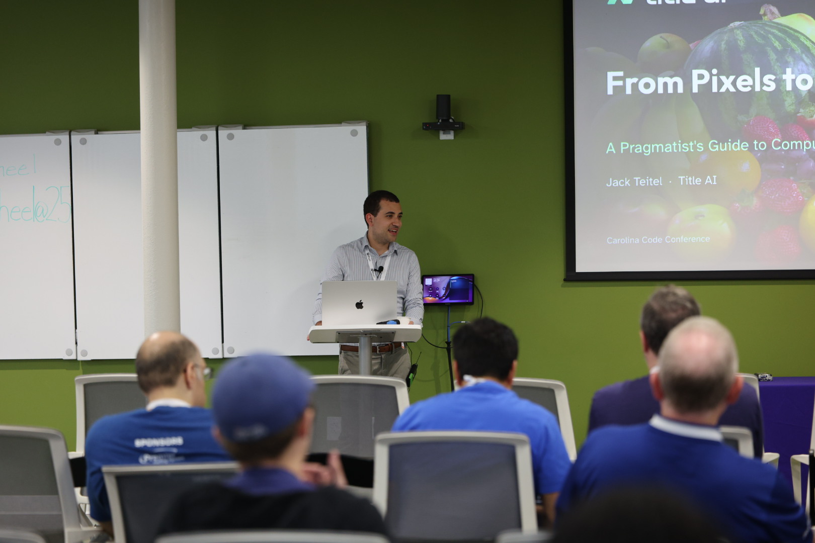 Jack Teitel speaking at the 2026 Carolina Code Conference
