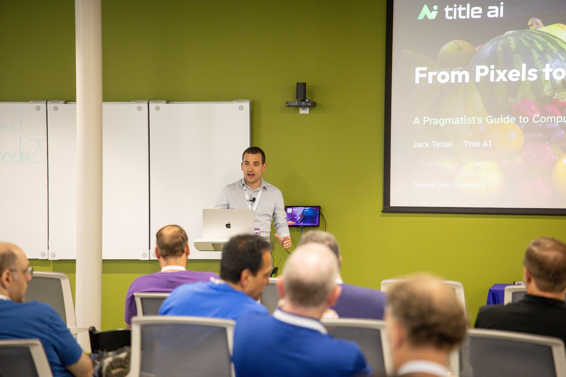Jack Teitel speaking at the 2026 Carolina Code Conference