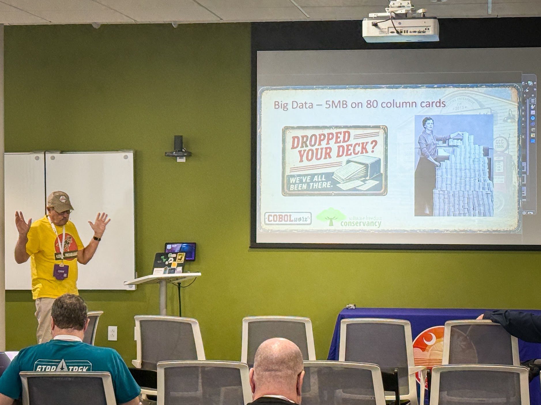 Marty Heyman speaking at the 2026 Carolina Code Conference