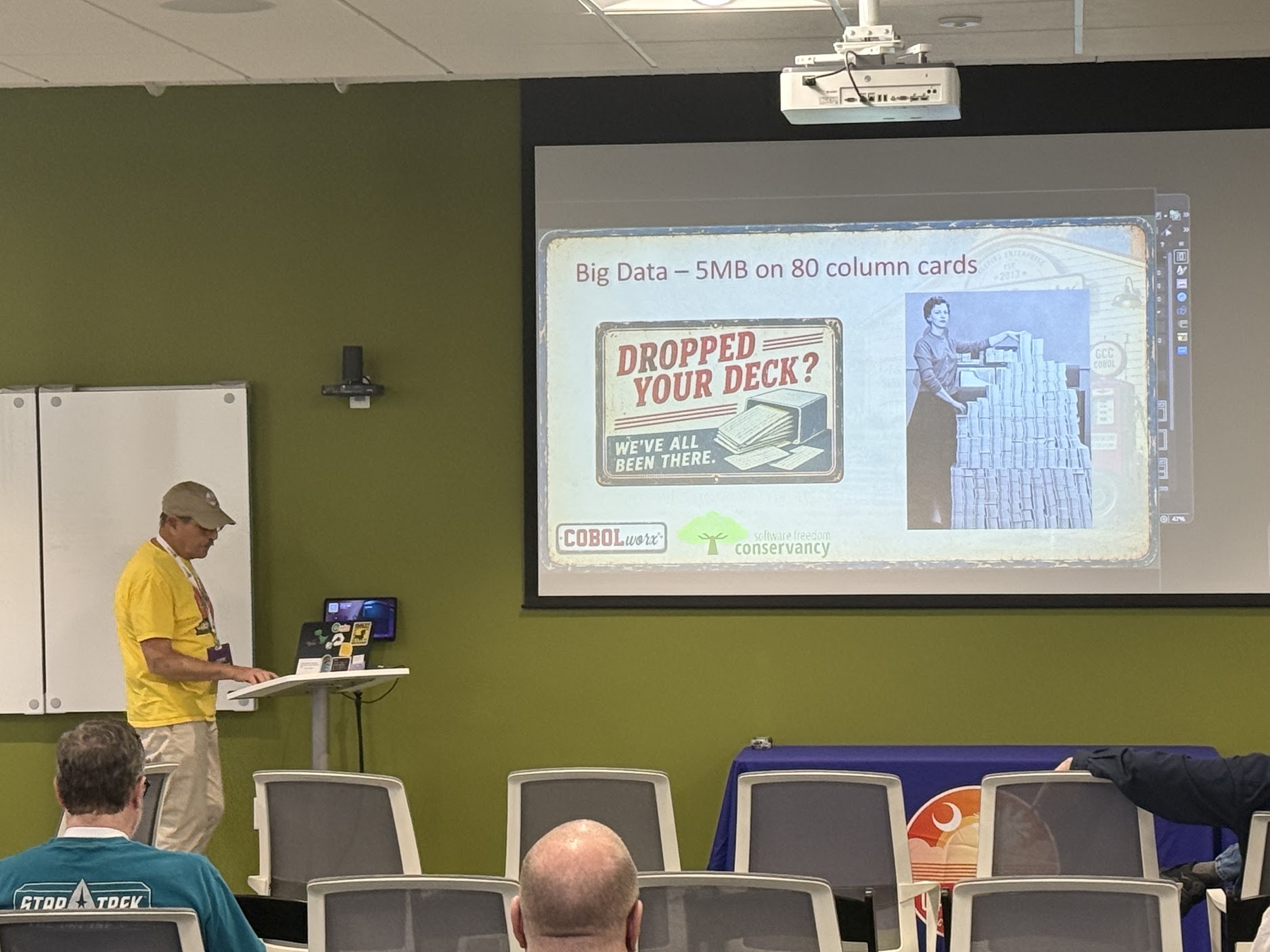 Marty Heyman speaking at the 2026 Carolina Code Conference