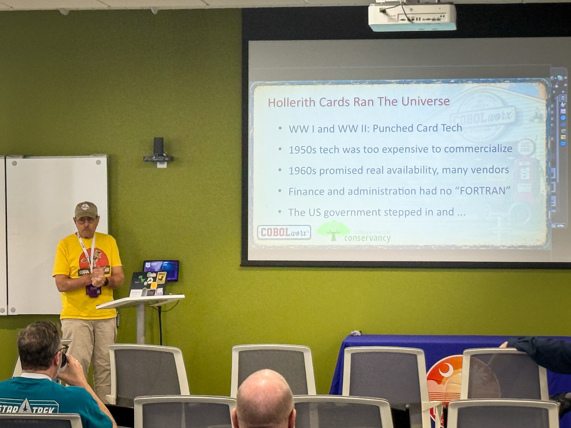 Marty Heyman speaking at the 2026 Carolina Code Conference