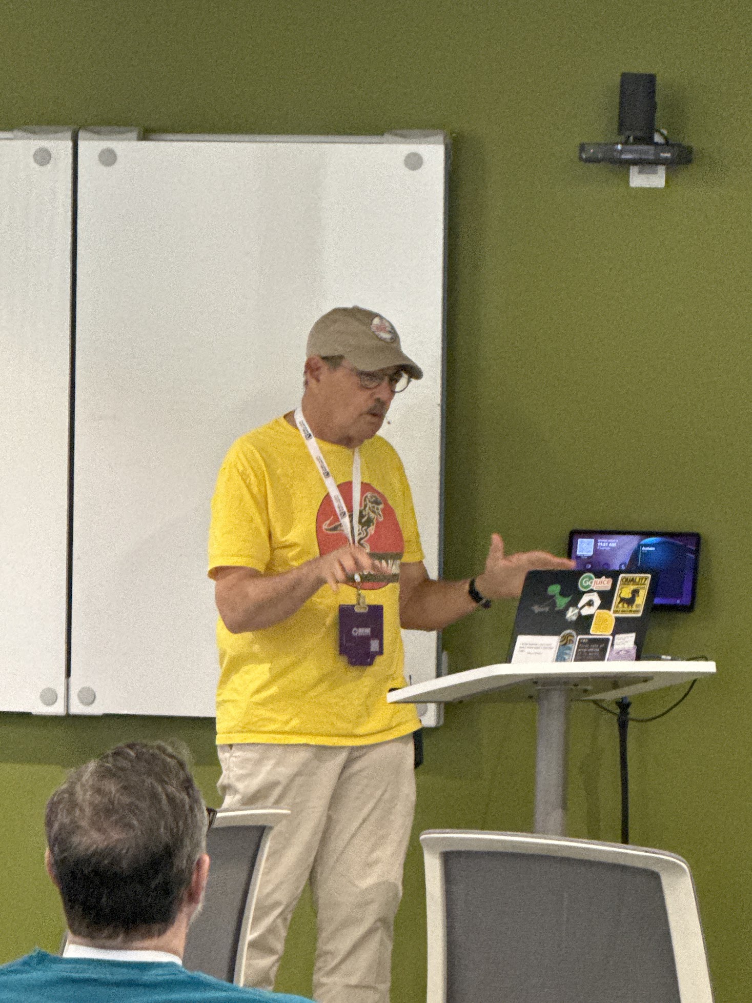 Marty Heyman speaking at the 2026 Carolina Code Conference