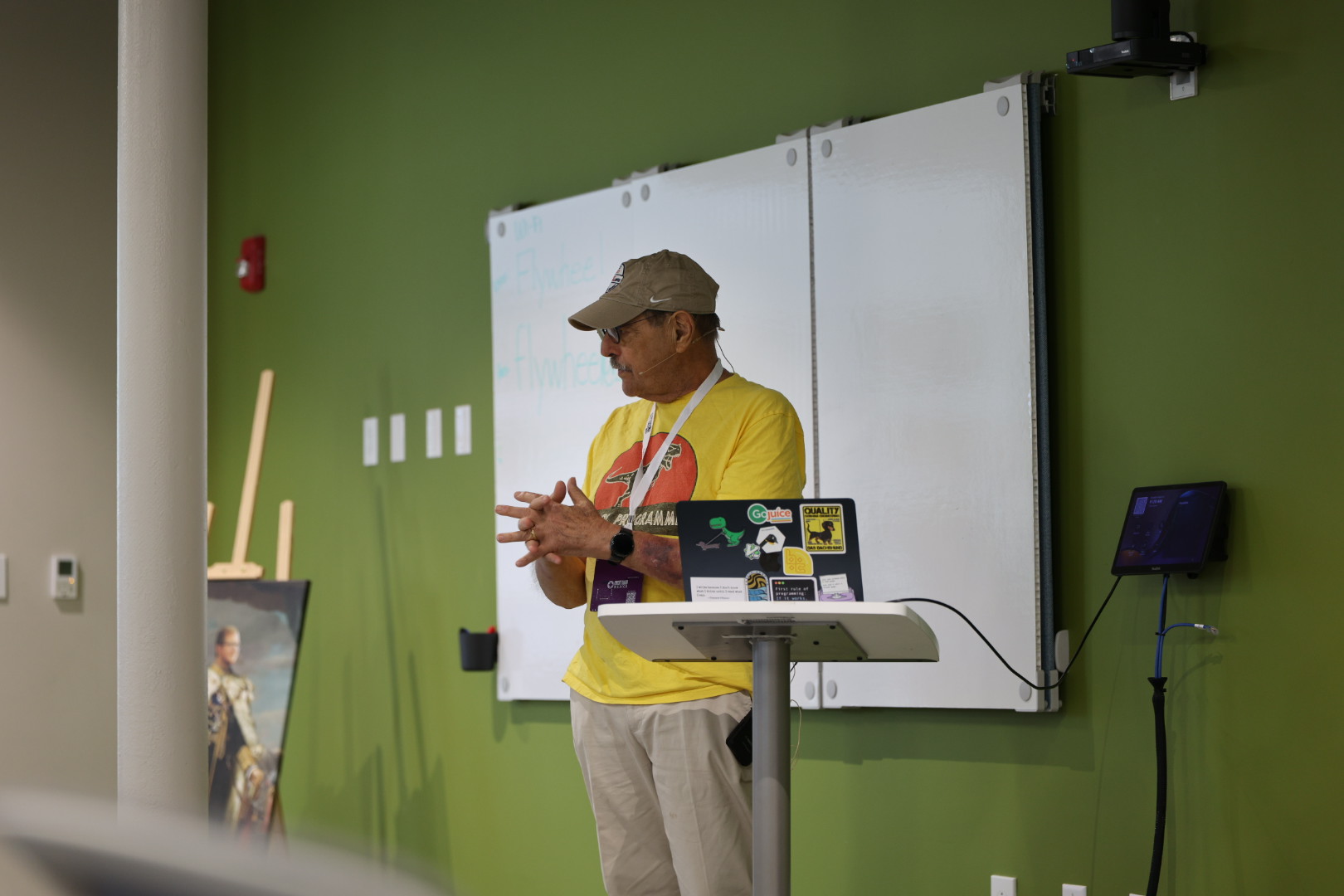 Marty Heyman speaking at the 2026 Carolina Code Conference