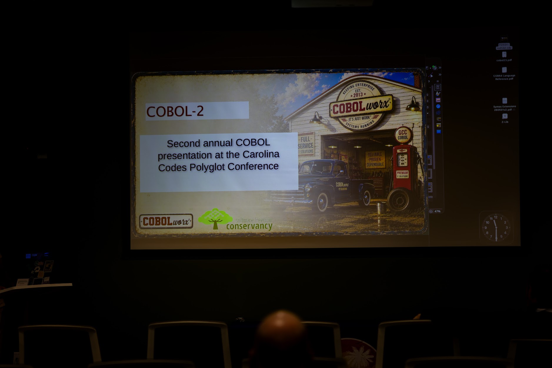 Marty Heyman speaking at the 2026 Carolina Code Conference