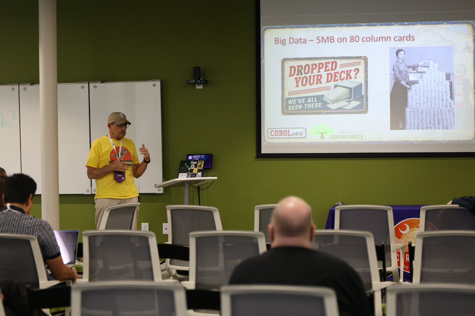 Marty Heyman speaking at the 2026 Carolina Code Conference