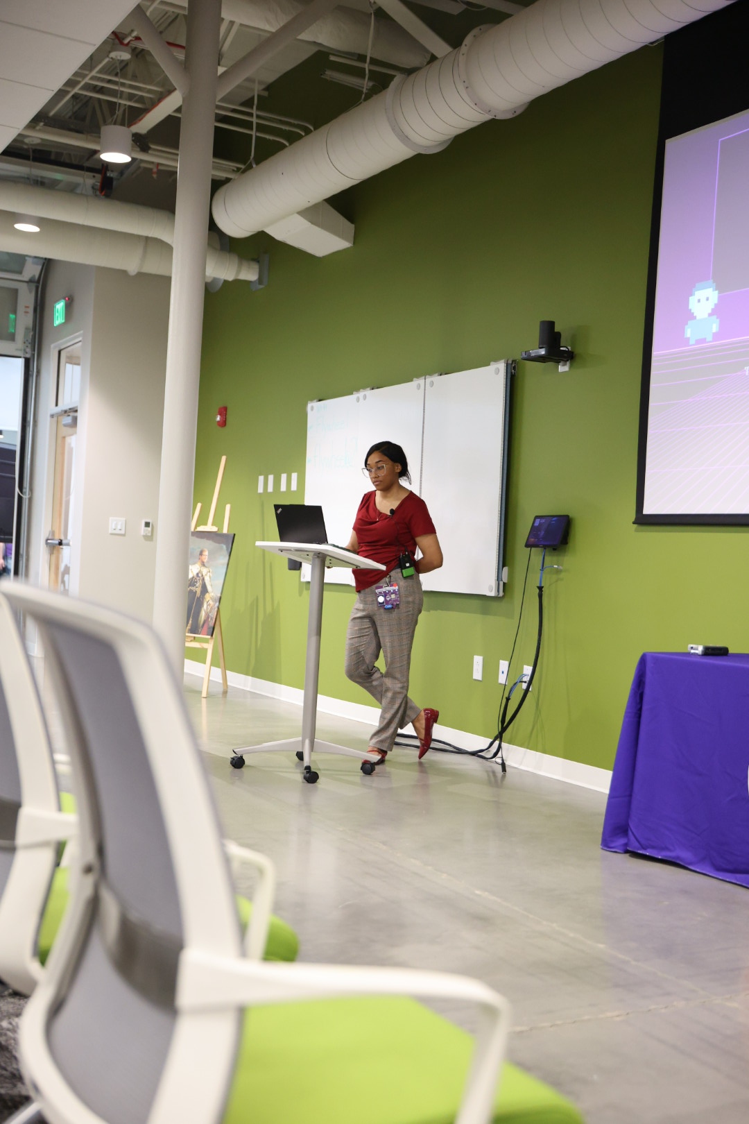 Neviar Rawlinson speaking at the 2026 Carolina Code Conference