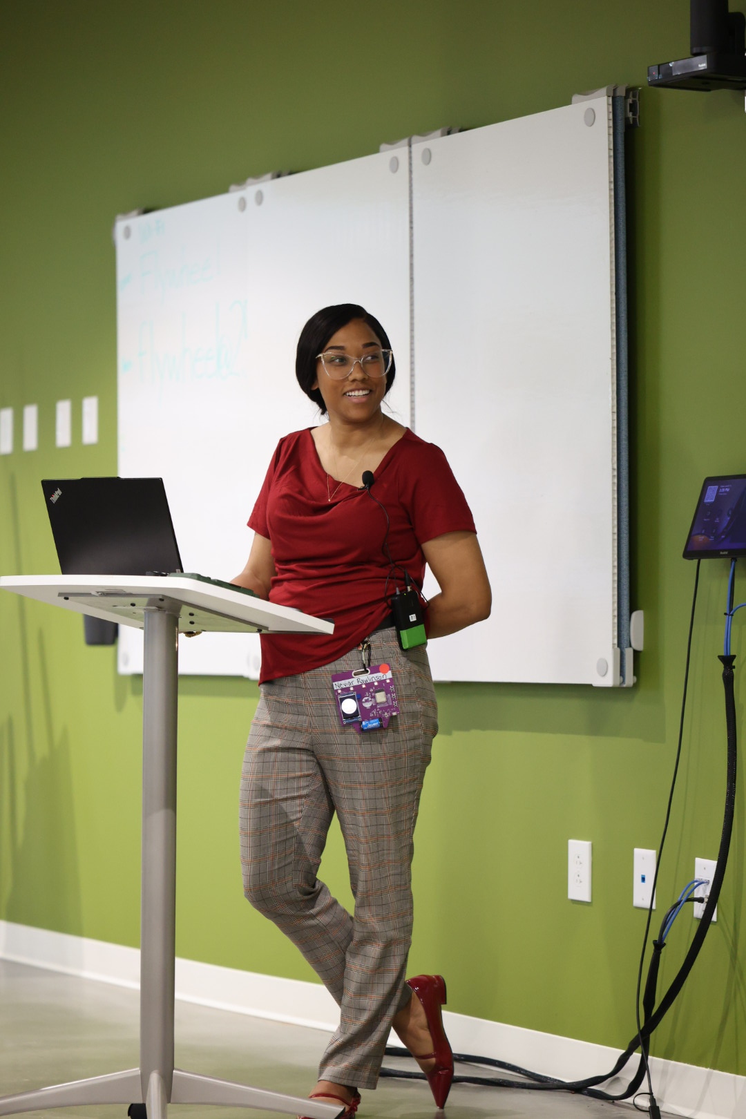 Neviar Rawlinson speaking at the 2026 Carolina Code Conference