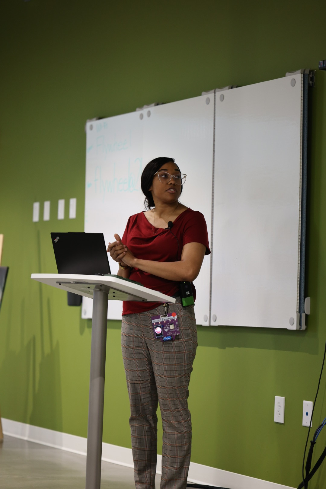 Neviar Rawlinson speaking at the 2026 Carolina Code Conference