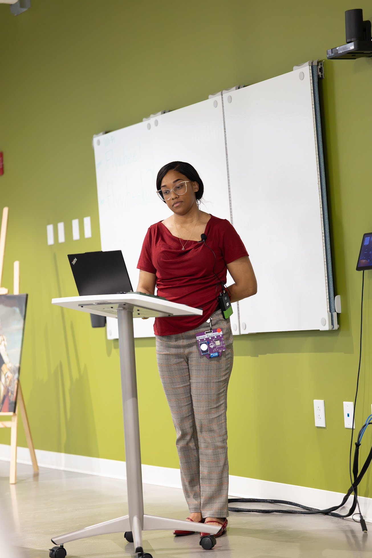 Neviar Rawlinson speaking at the 2026 Carolina Code Conference