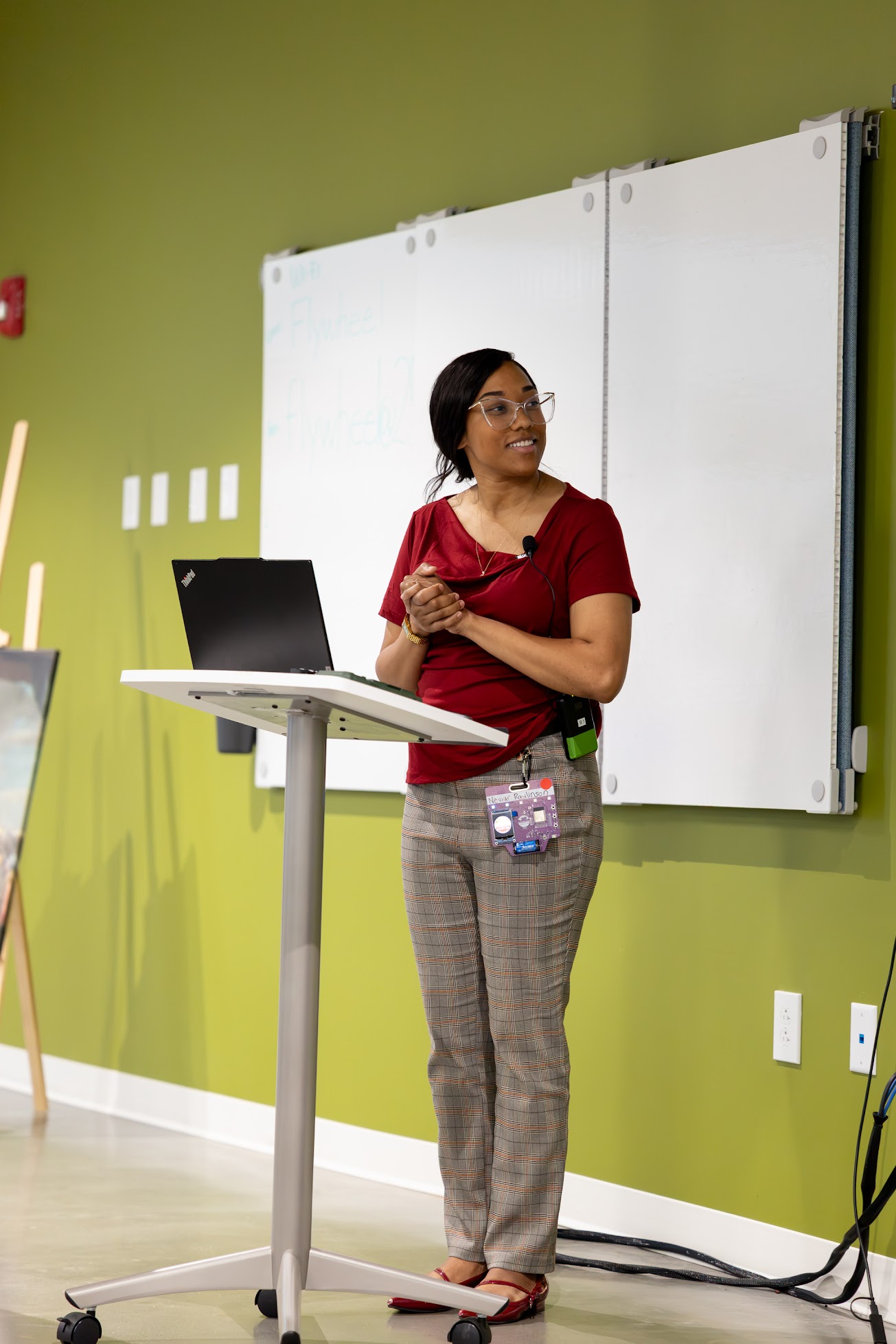 Neviar Rawlinson speaking at the 2026 Carolina Code Conference