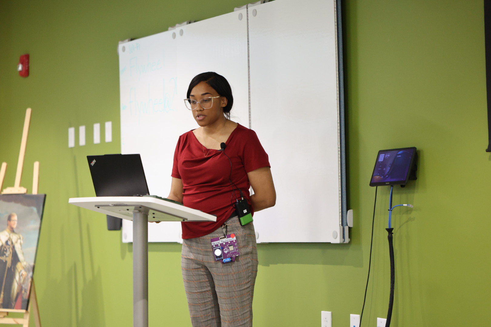 Neviar Rawlinson speaking at the 2026 Carolina Code Conference