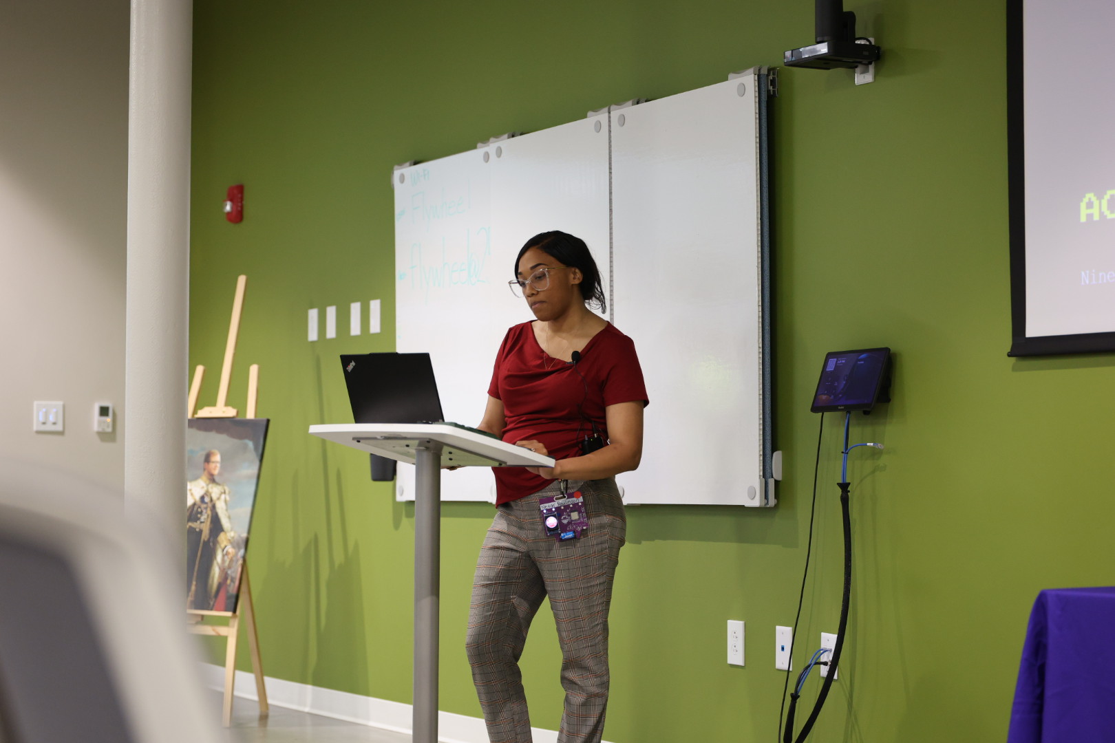Neviar Rawlinson speaking at the 2026 Carolina Code Conference
