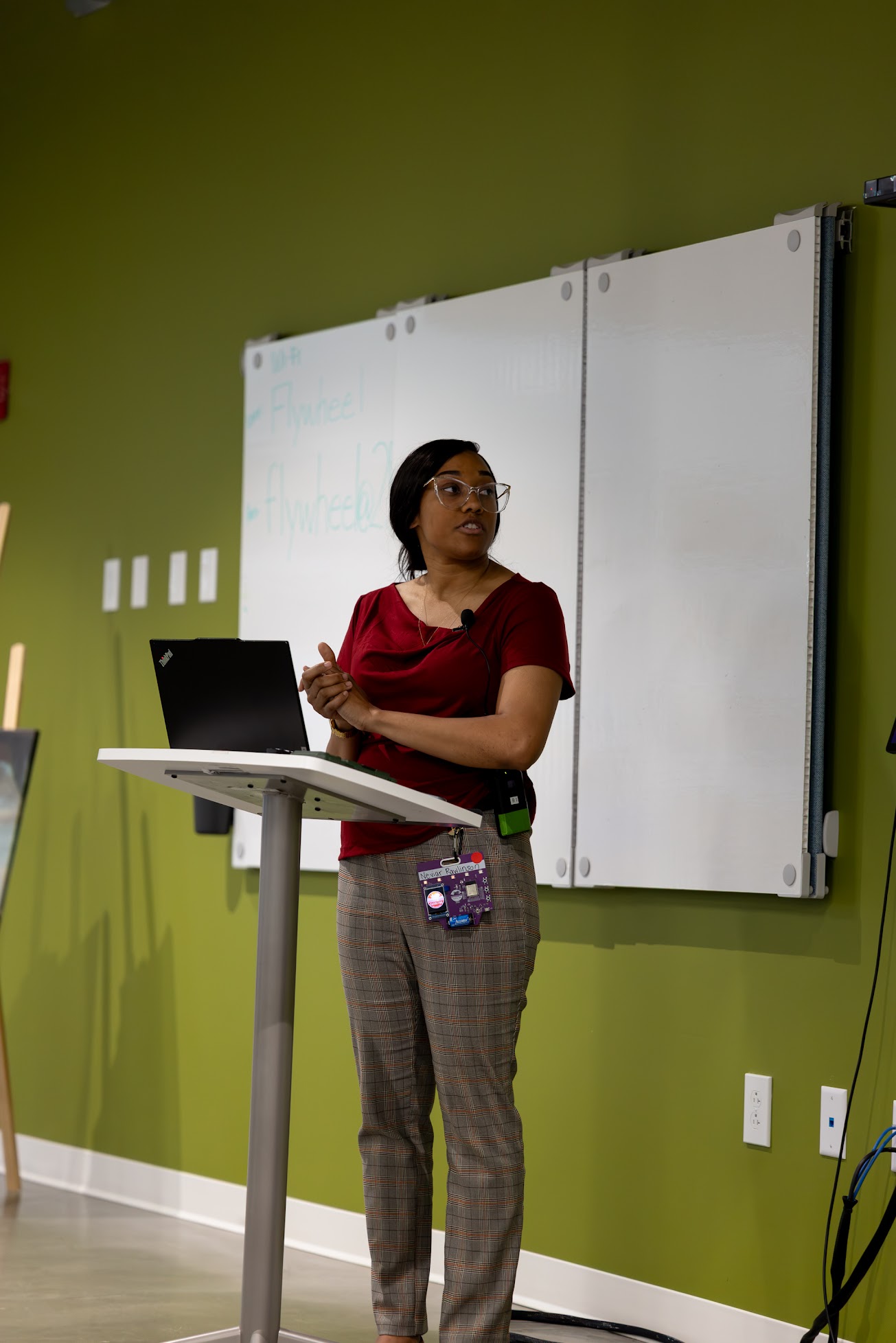 Neviar Rawlinson speaking at the 2026 Carolina Code Conference
