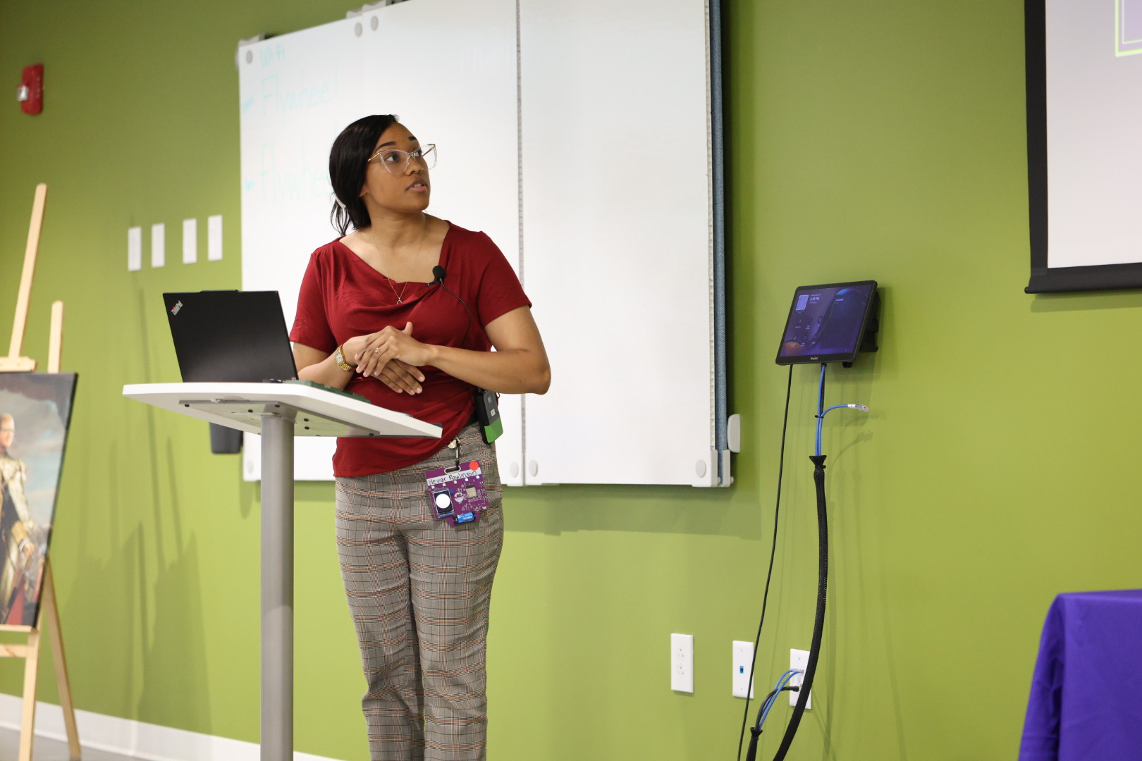 Neviar Rawlinson speaking at the 2026 Carolina Code Conference