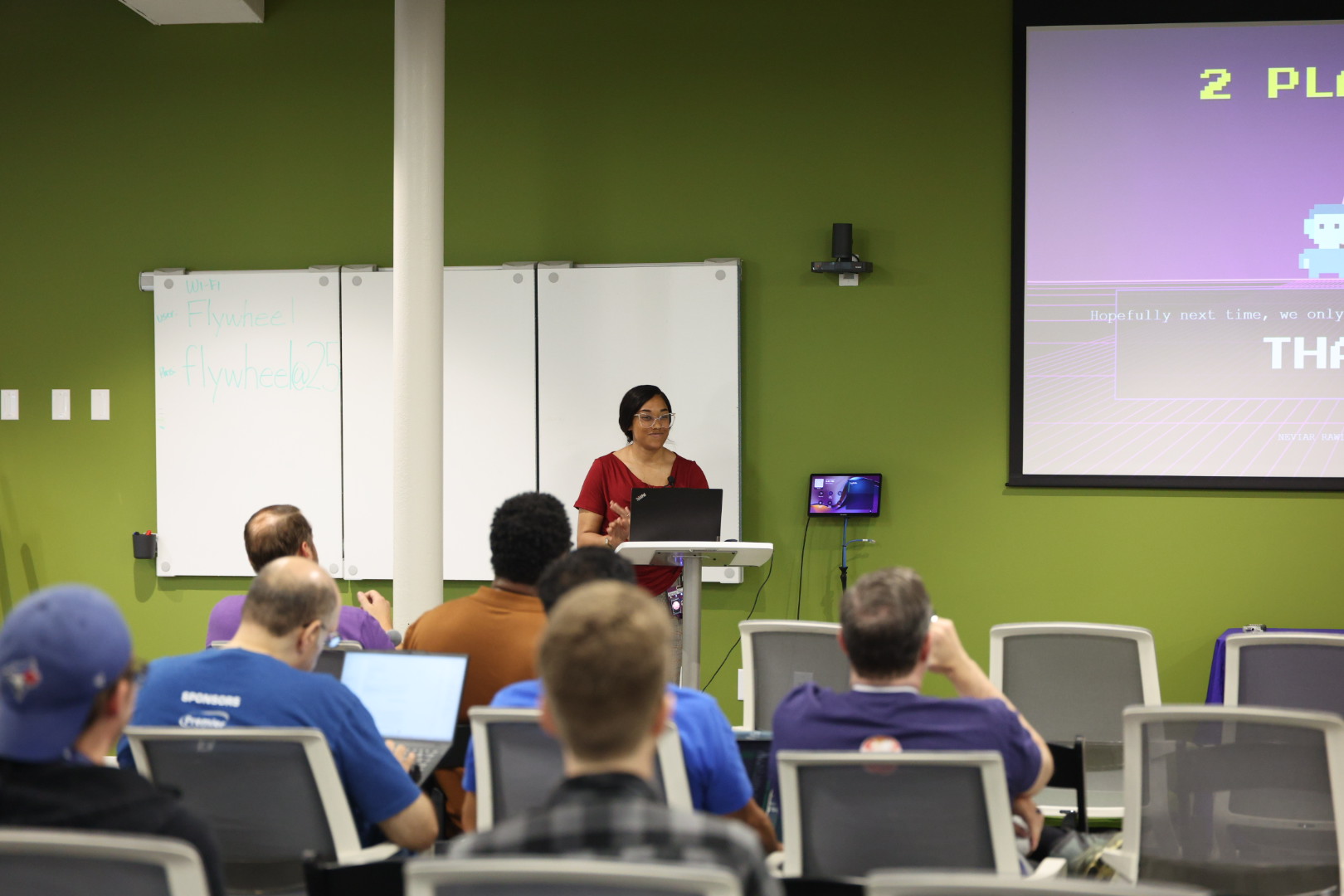 Neviar Rawlinson speaking at the 2026 Carolina Code Conference