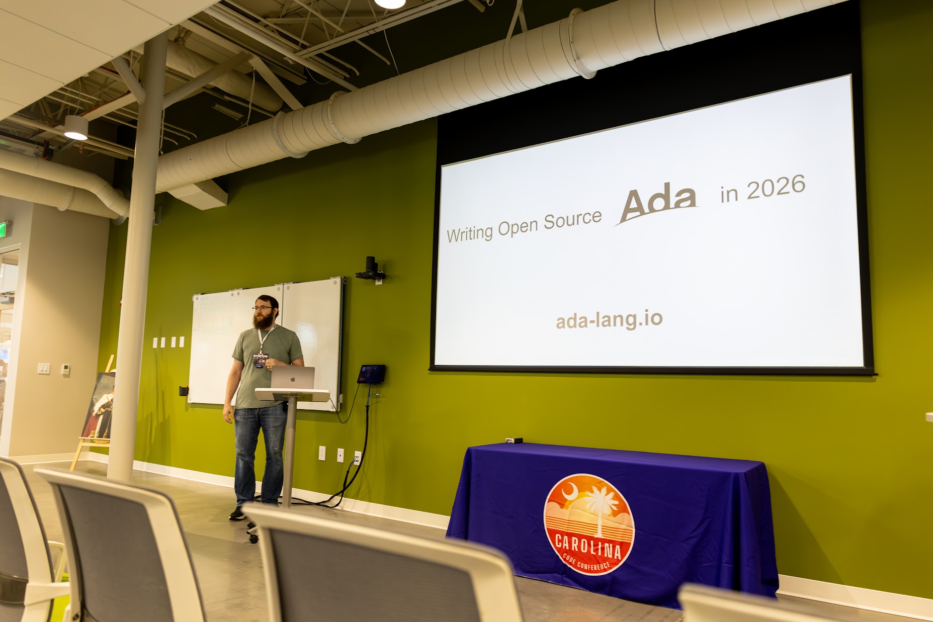 Paul Jarrett speaking at the 2026 Carolina Code Conference