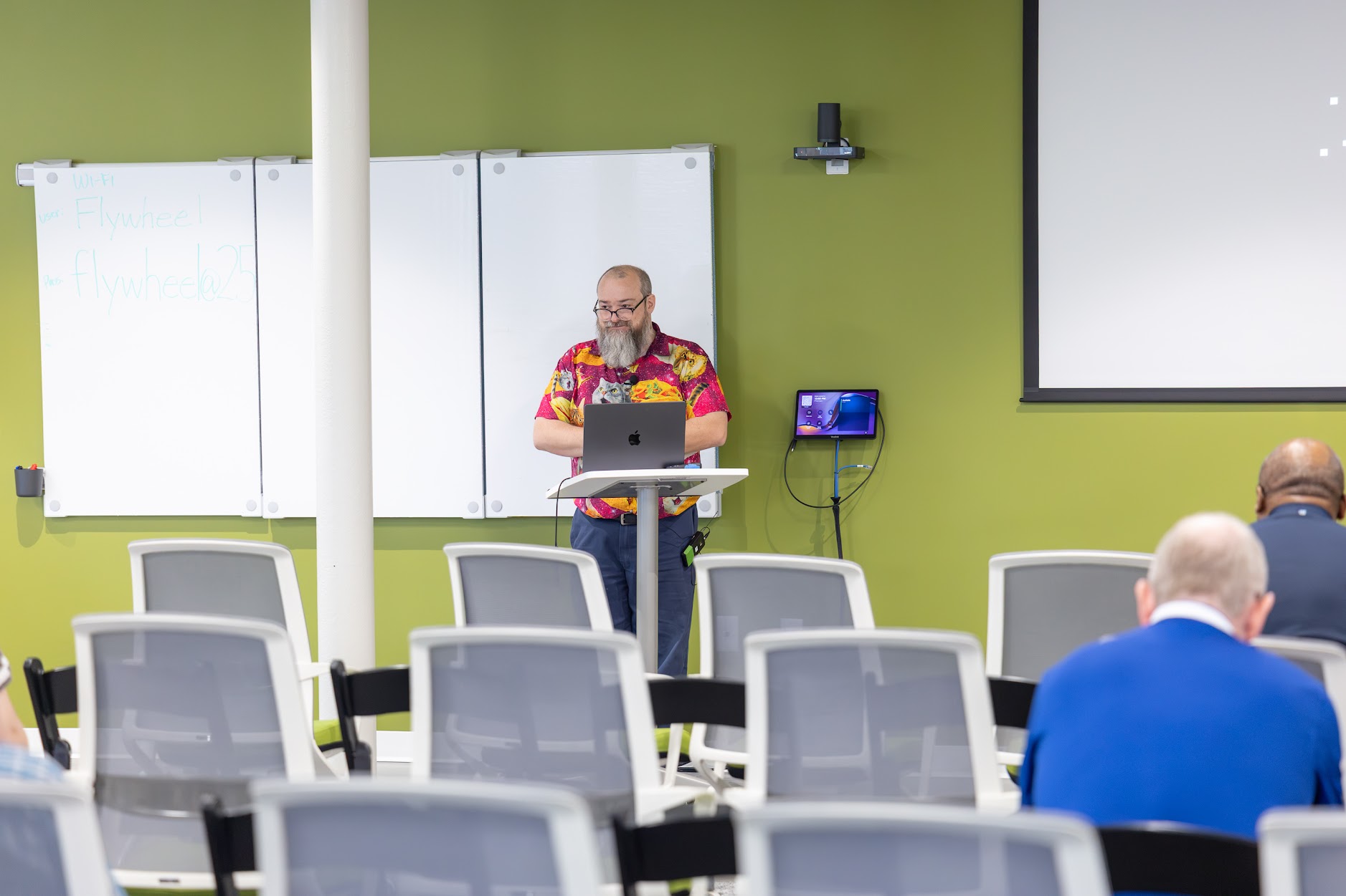 Redvers Davies speaking at the 2026 Carolina Code Conference