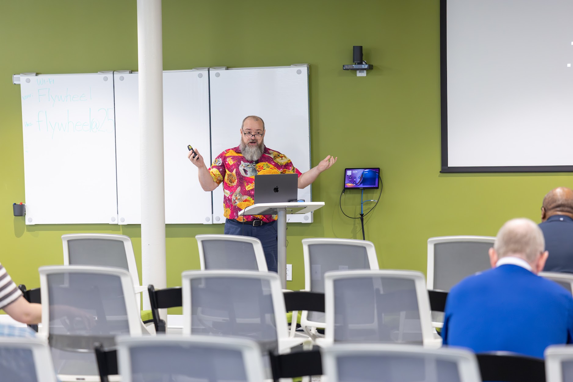 Redvers Davies speaking at the 2026 Carolina Code Conference