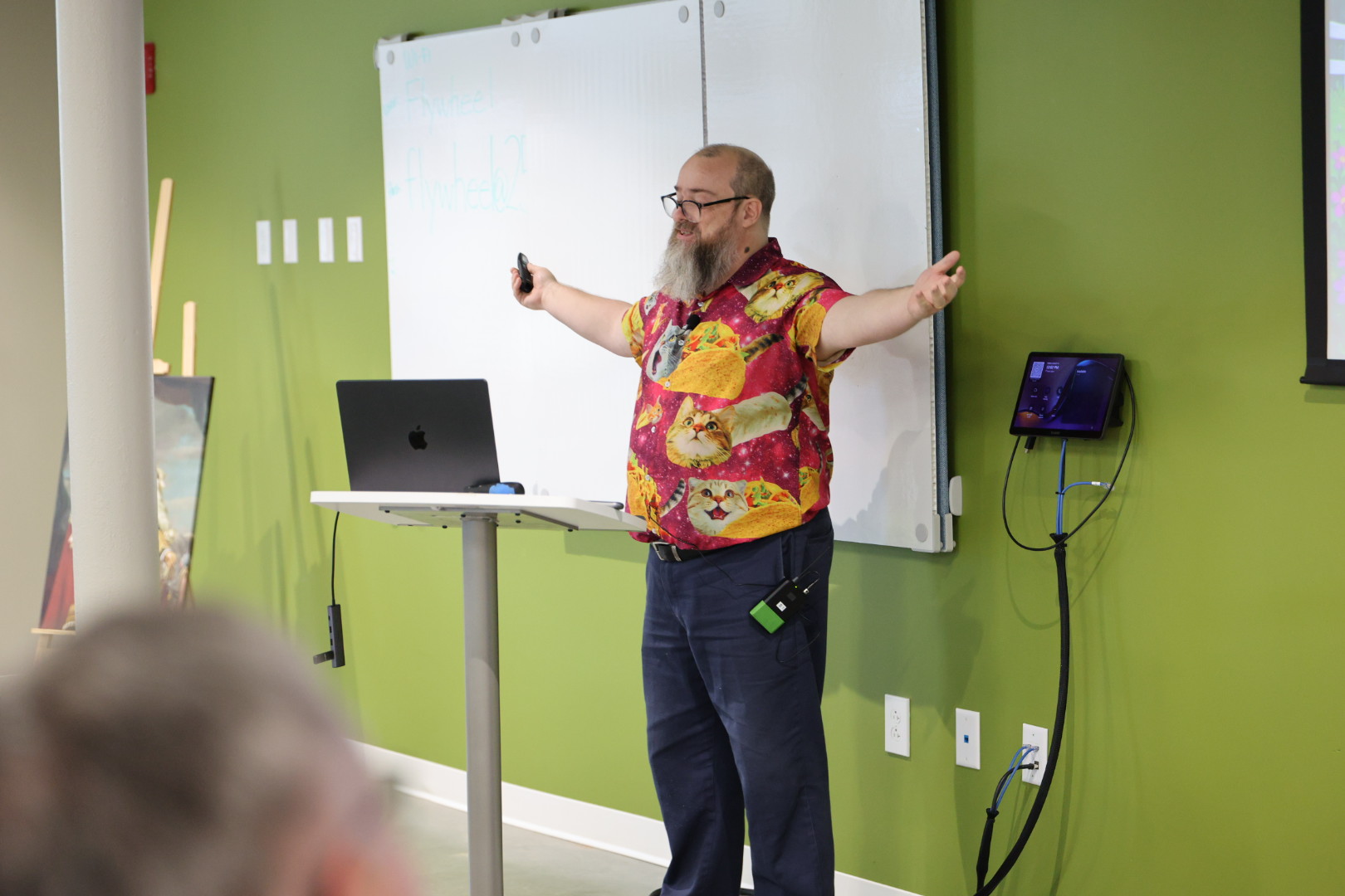 Redvers Davies speaking at the 2026 Carolina Code Conference