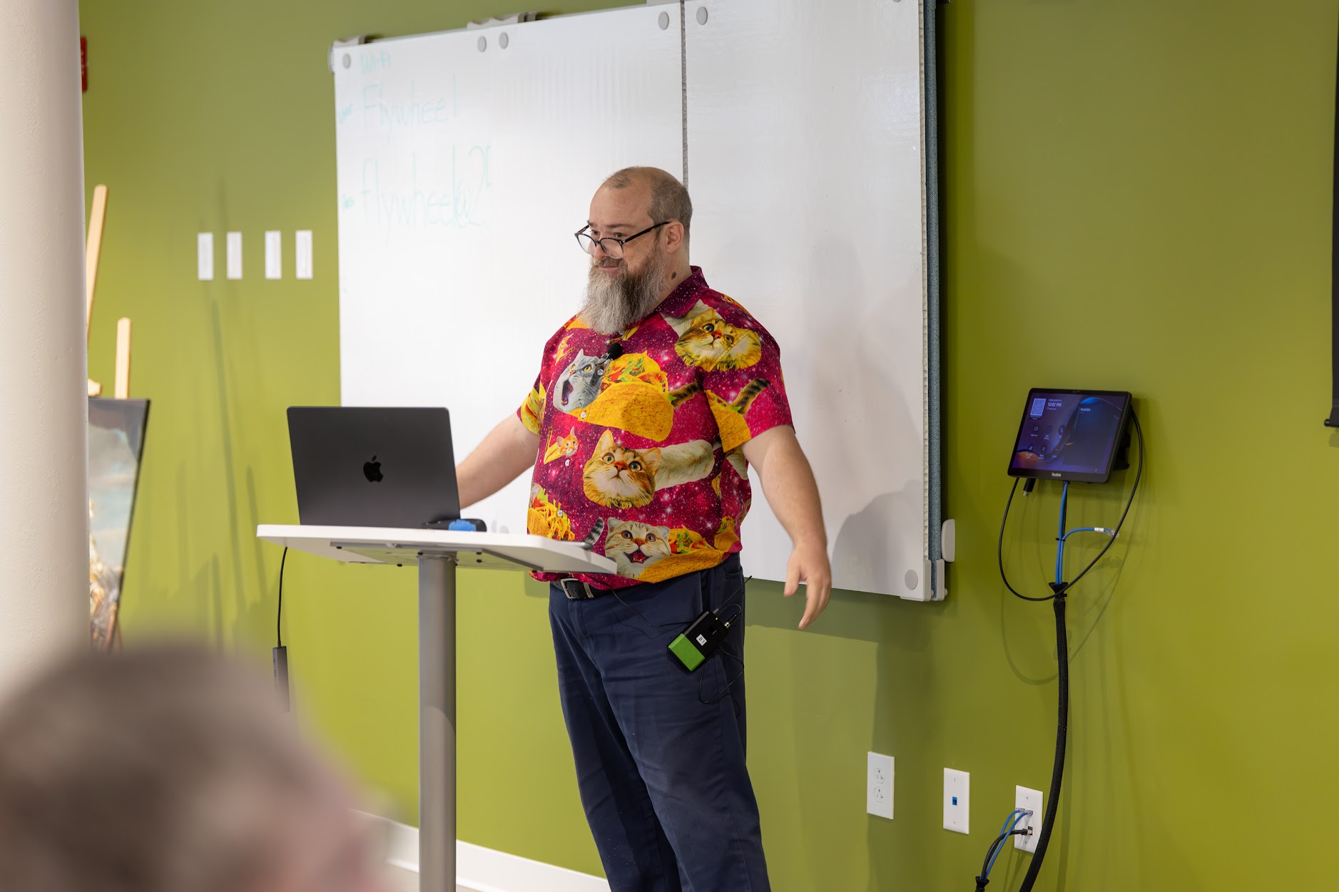 Redvers Davies speaking at the 2026 Carolina Code Conference
