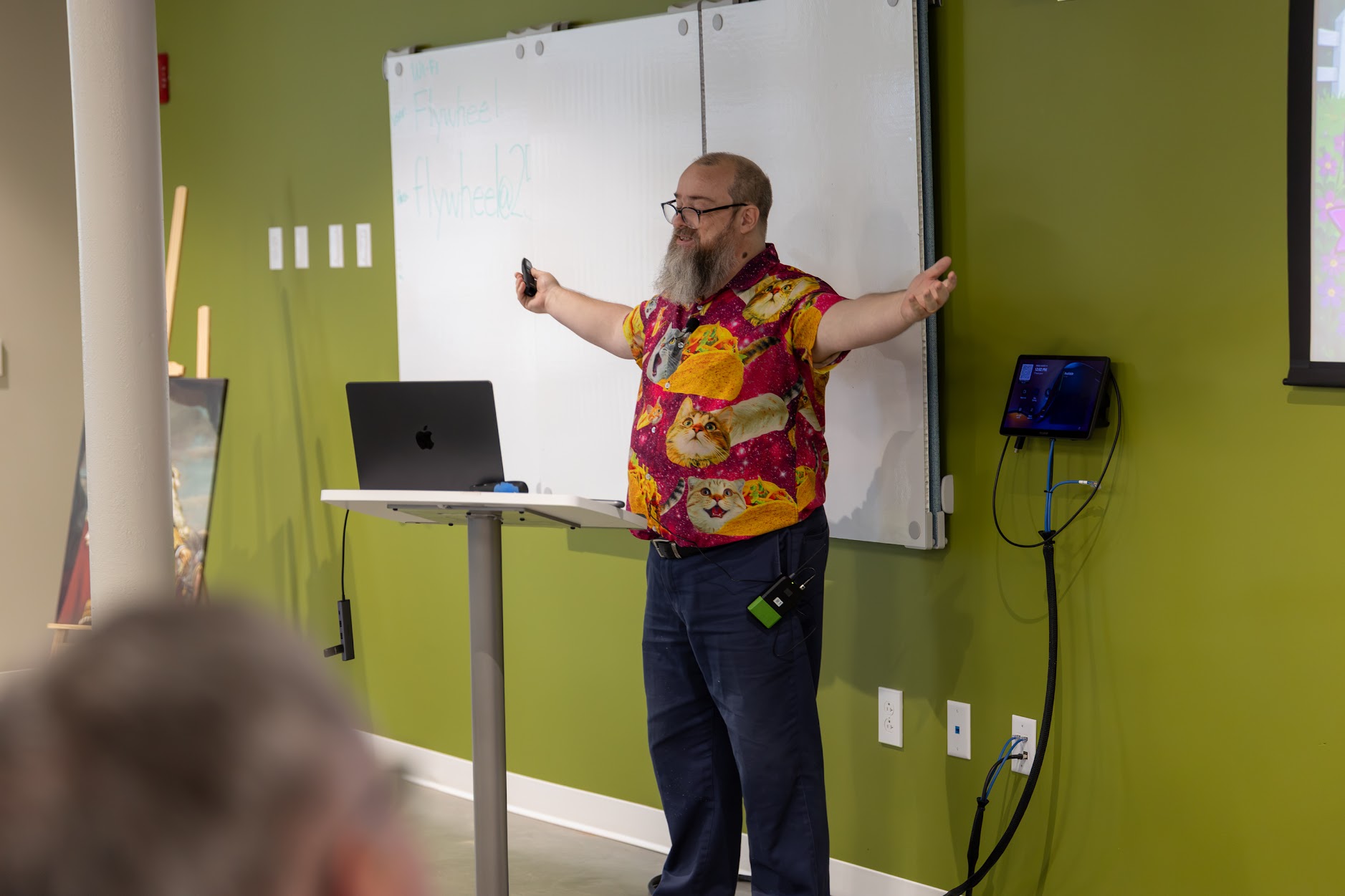 Redvers Davies speaking at the 2026 Carolina Code Conference