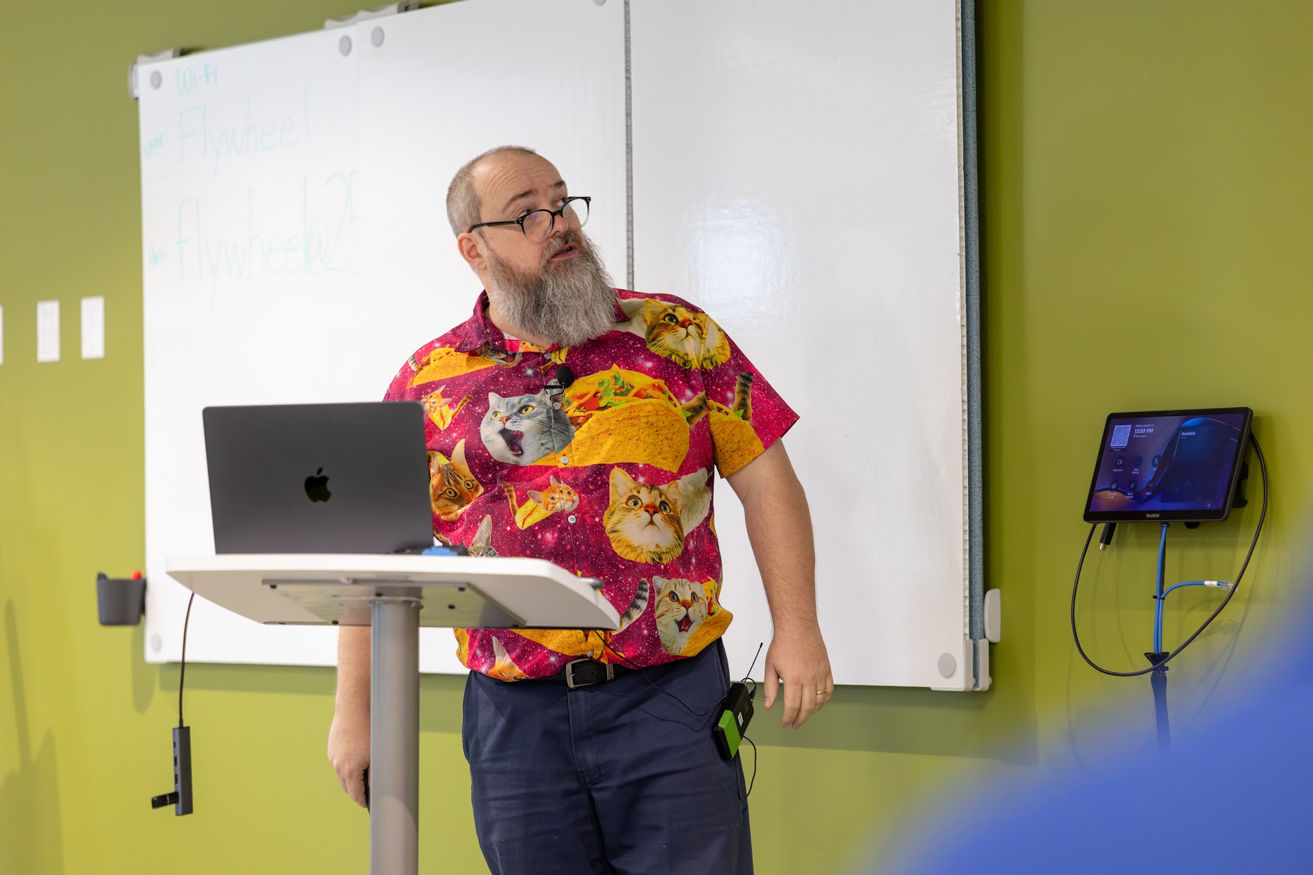 Redvers Davies speaking at the 2026 Carolina Code Conference
