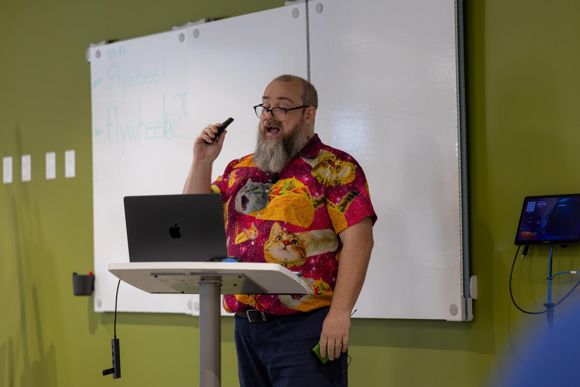 Redvers Davies speaking at the 2026 Carolina Code Conference