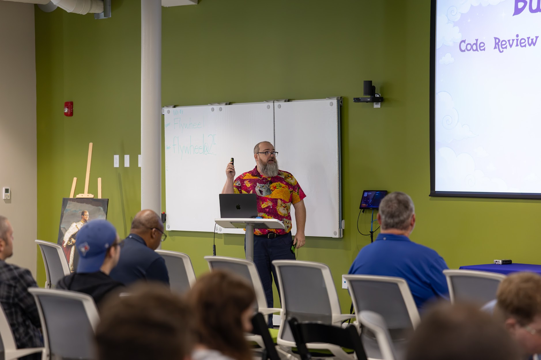Redvers Davies speaking at the 2026 Carolina Code Conference