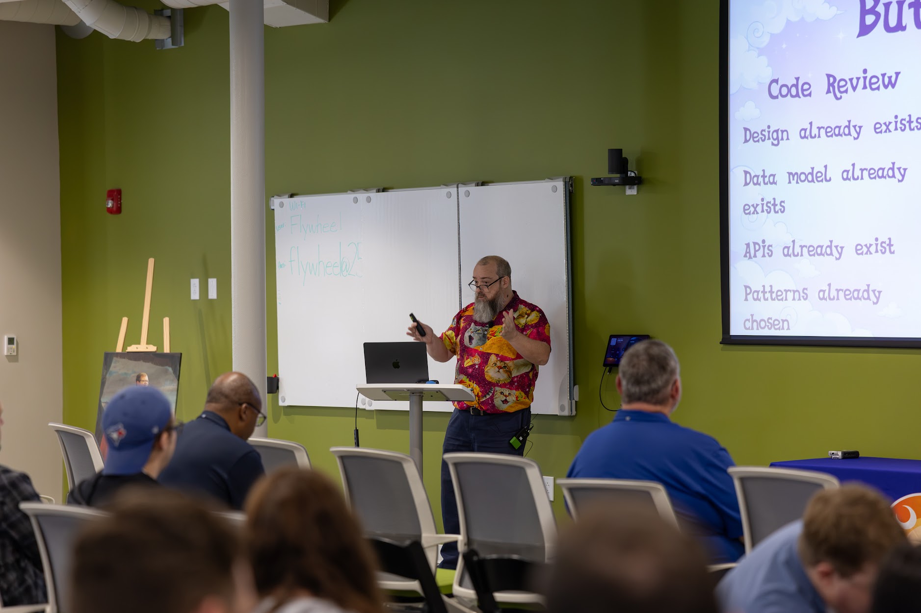 Redvers Davies speaking at the 2026 Carolina Code Conference