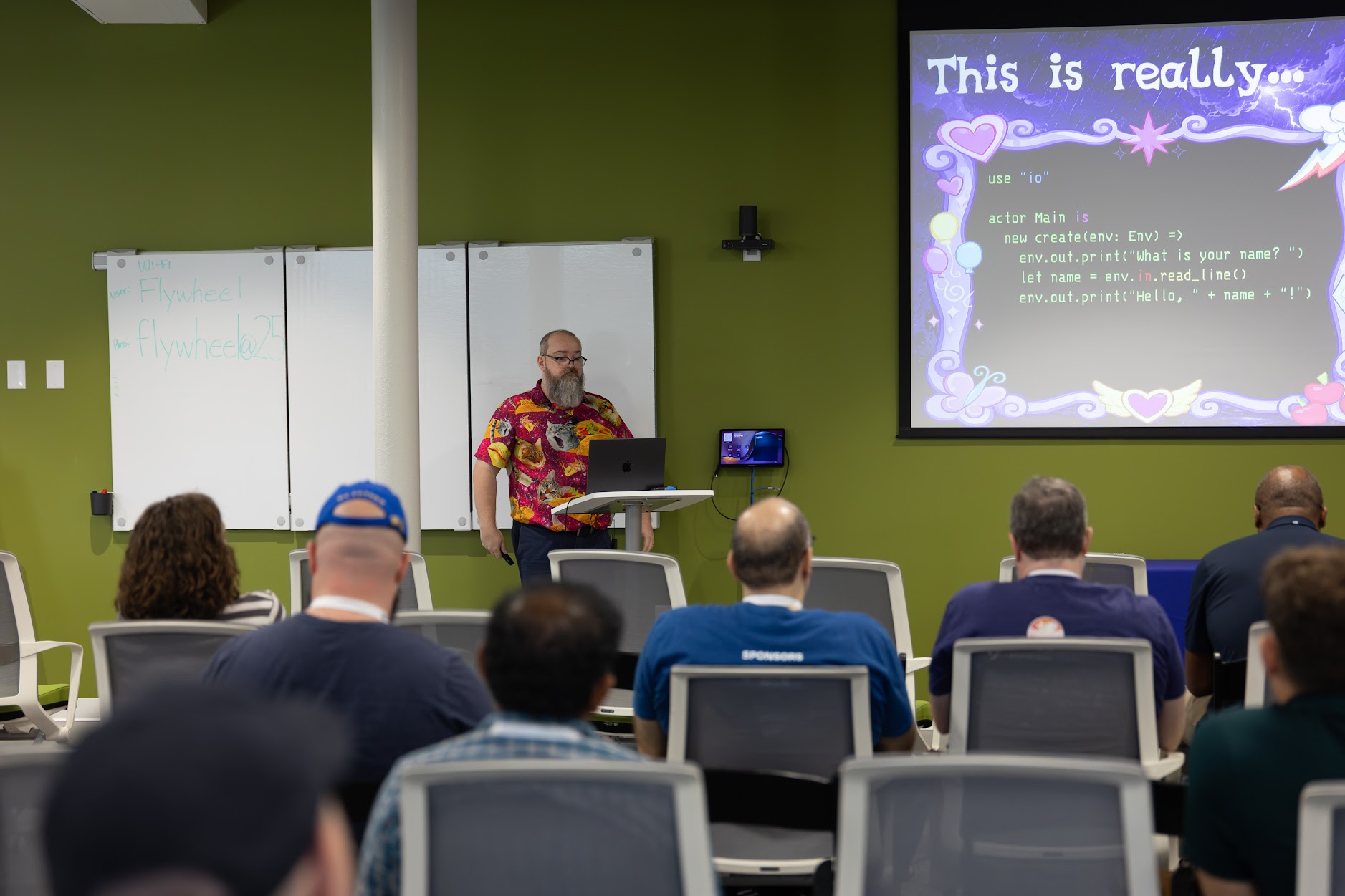 Redvers Davies speaking at the 2026 Carolina Code Conference