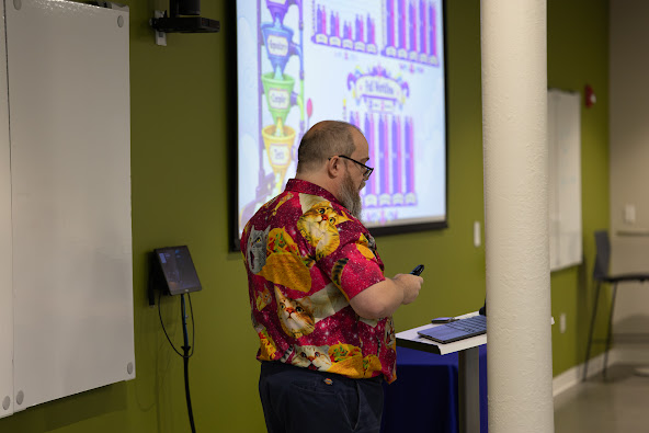 Redvers Davies speaking at the 2026 Carolina Code Conference