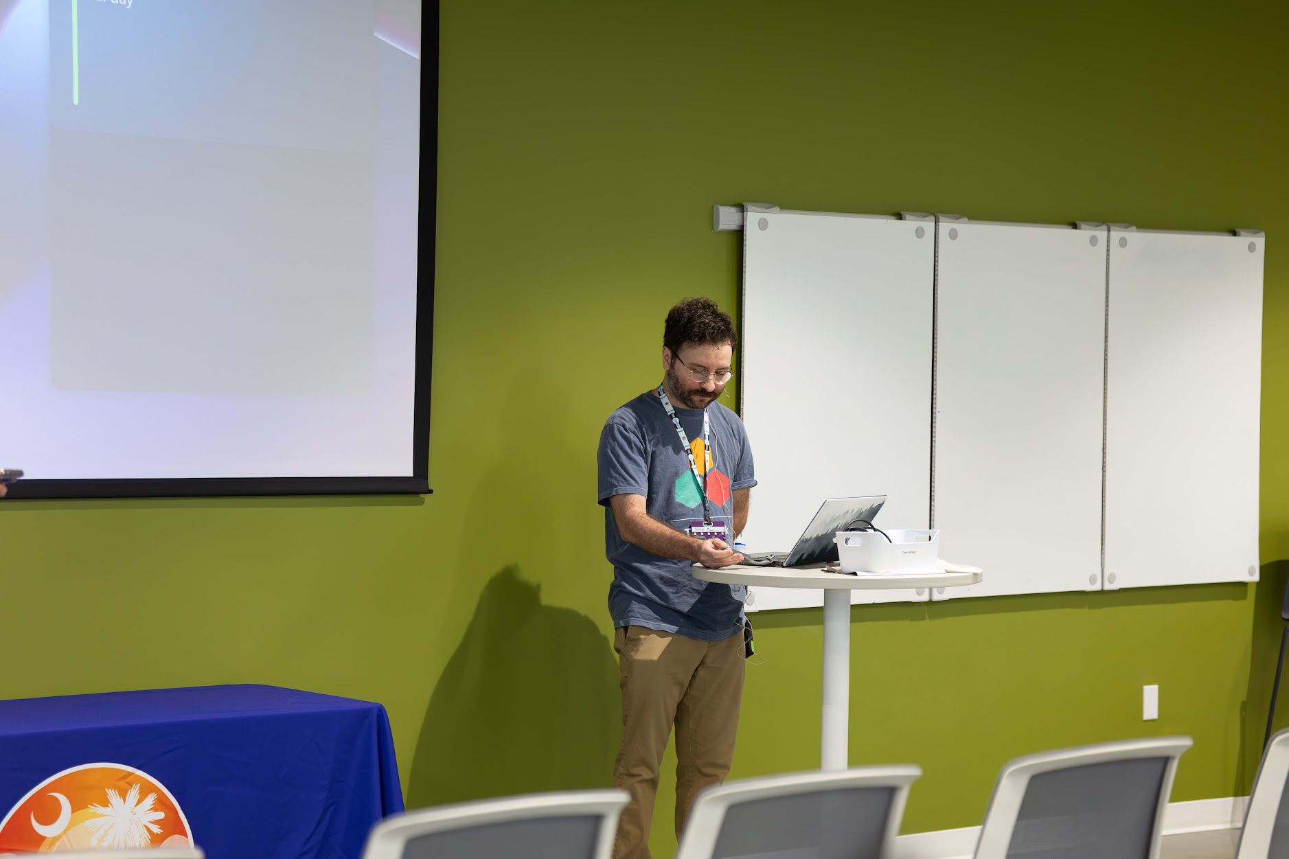 Schuster Braun speaking at the 2026 Carolina Code Conference