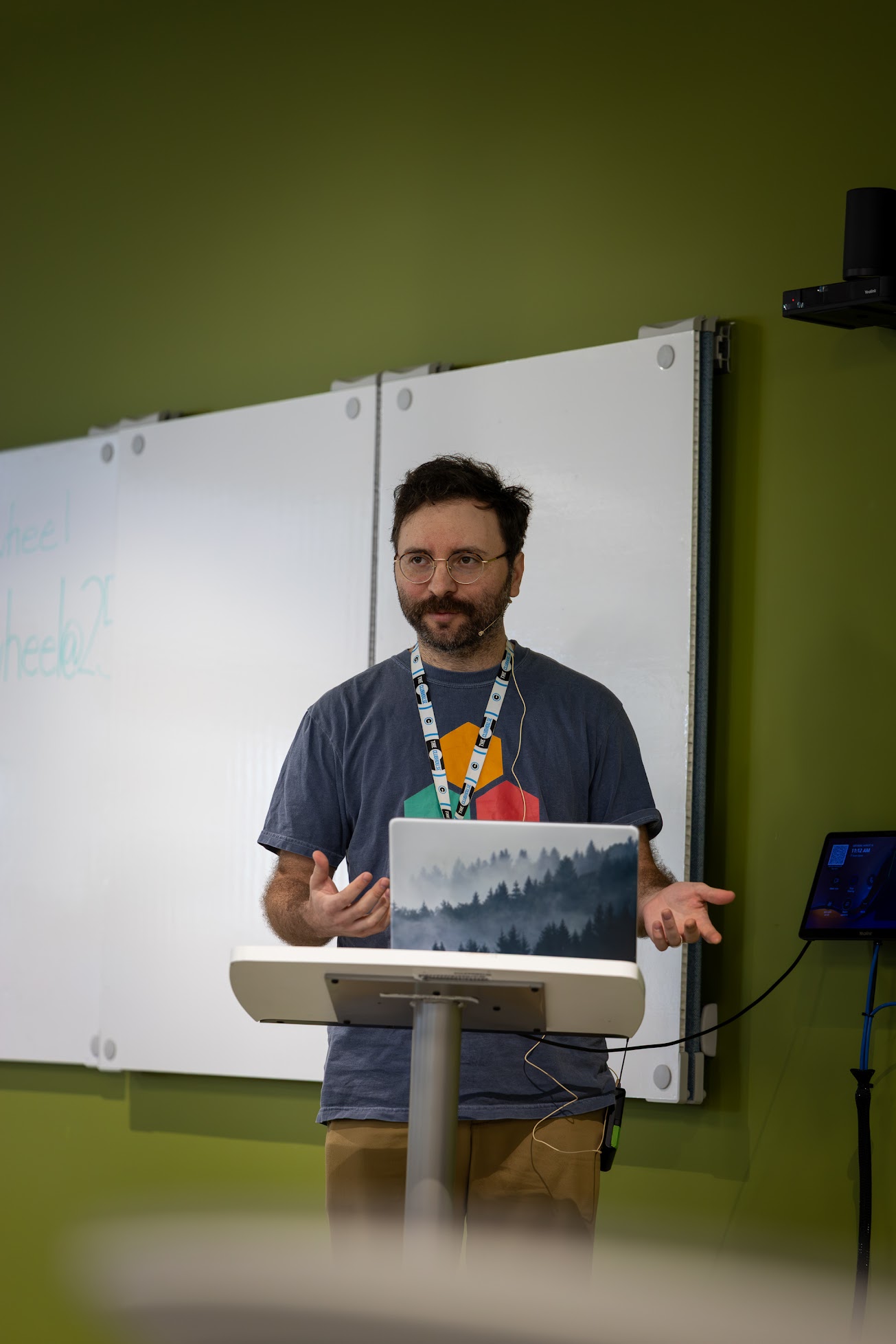 Schuster Braun speaking at the 2026 Carolina Code Conference