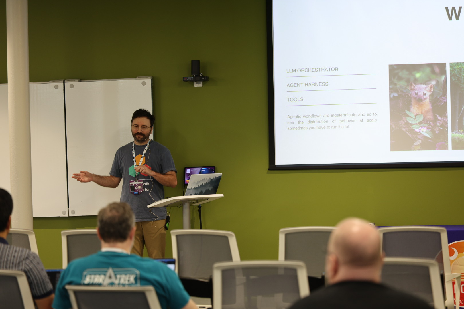 Schuster Braun speaking at the 2026 Carolina Code Conference