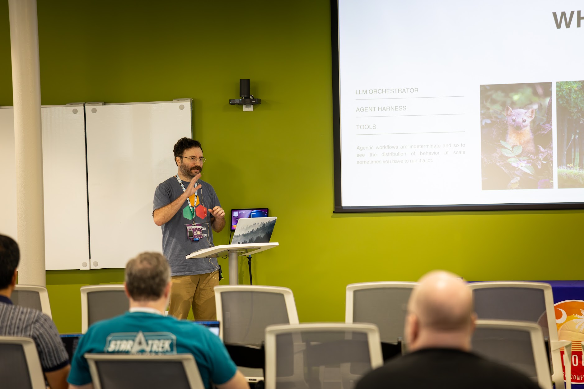 Schuster Braun speaking at the 2026 Carolina Code Conference