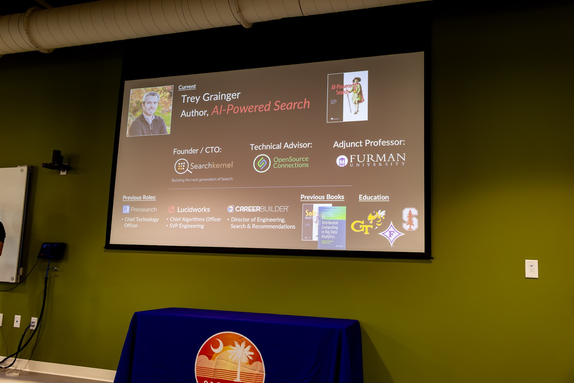 Trey Grainger speaking at the 2026 Carolina Code Conference
