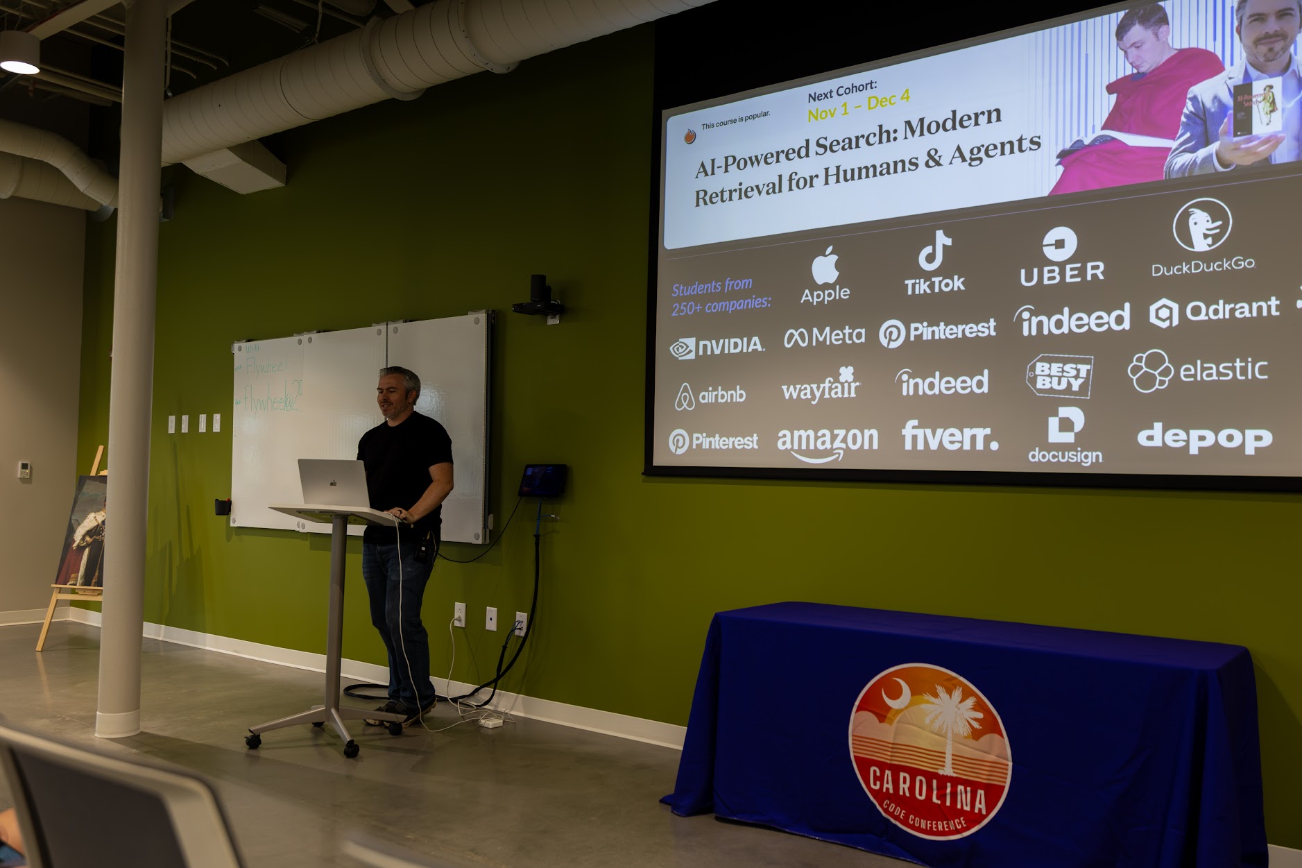 Trey Grainger speaking at the 2026 Carolina Code Conference