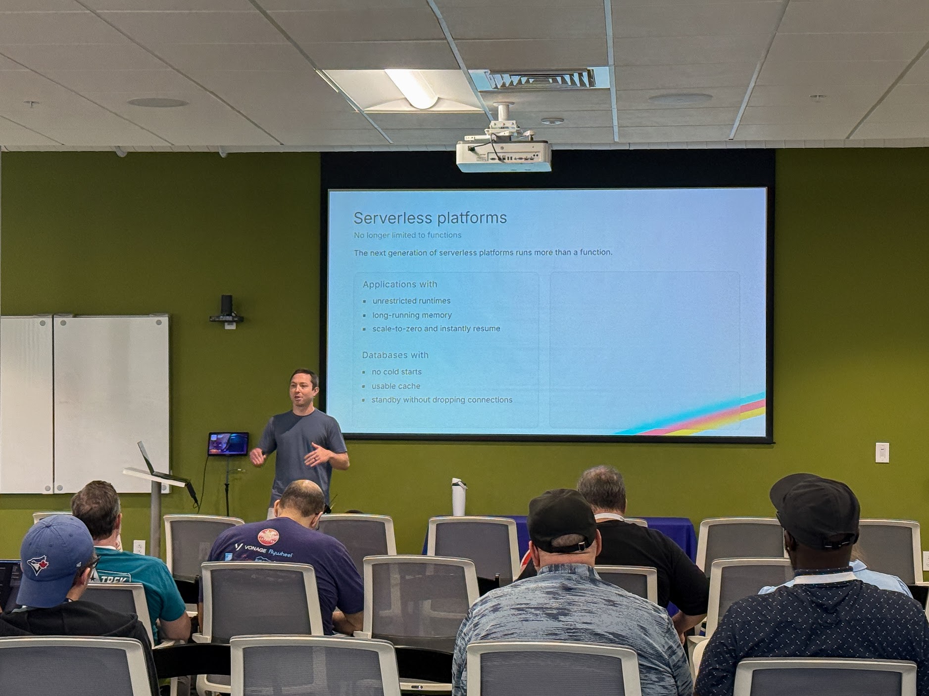 Tyler Benfield speaking at the 2026 Carolina Code Conference