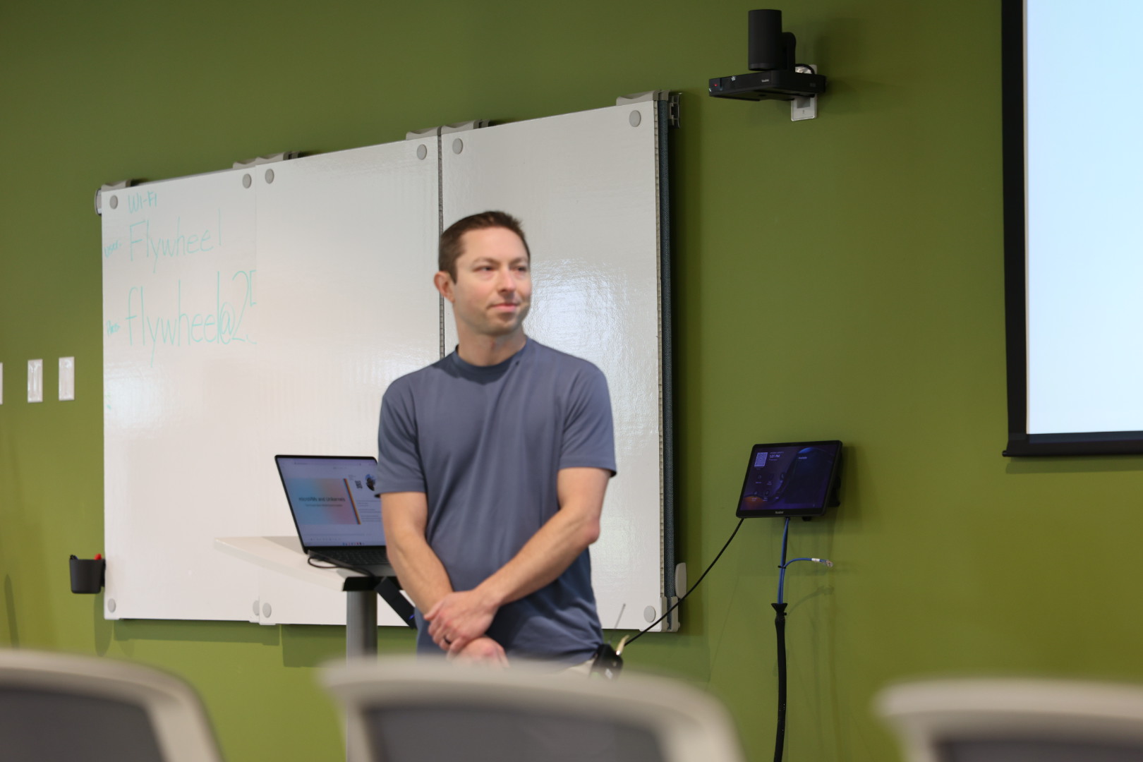 Tyler Benfield speaking at the 2026 Carolina Code Conference