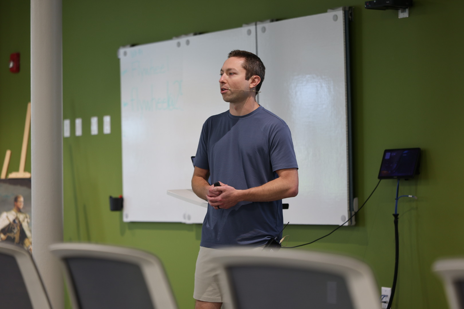 Tyler Benfield speaking at the 2026 Carolina Code Conference