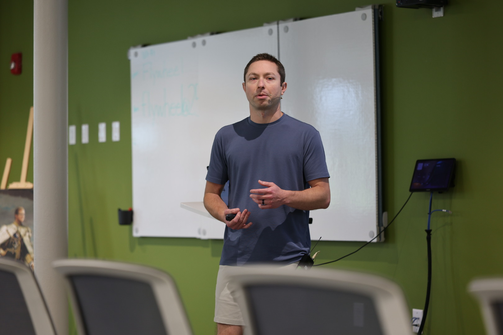 Tyler Benfield speaking at the 2026 Carolina Code Conference