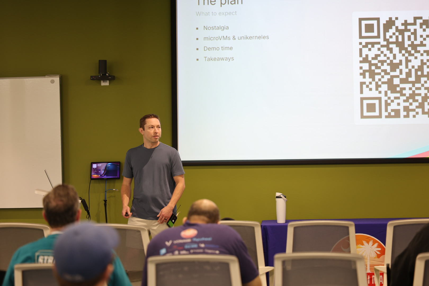 Tyler Benfield speaking at the 2026 Carolina Code Conference