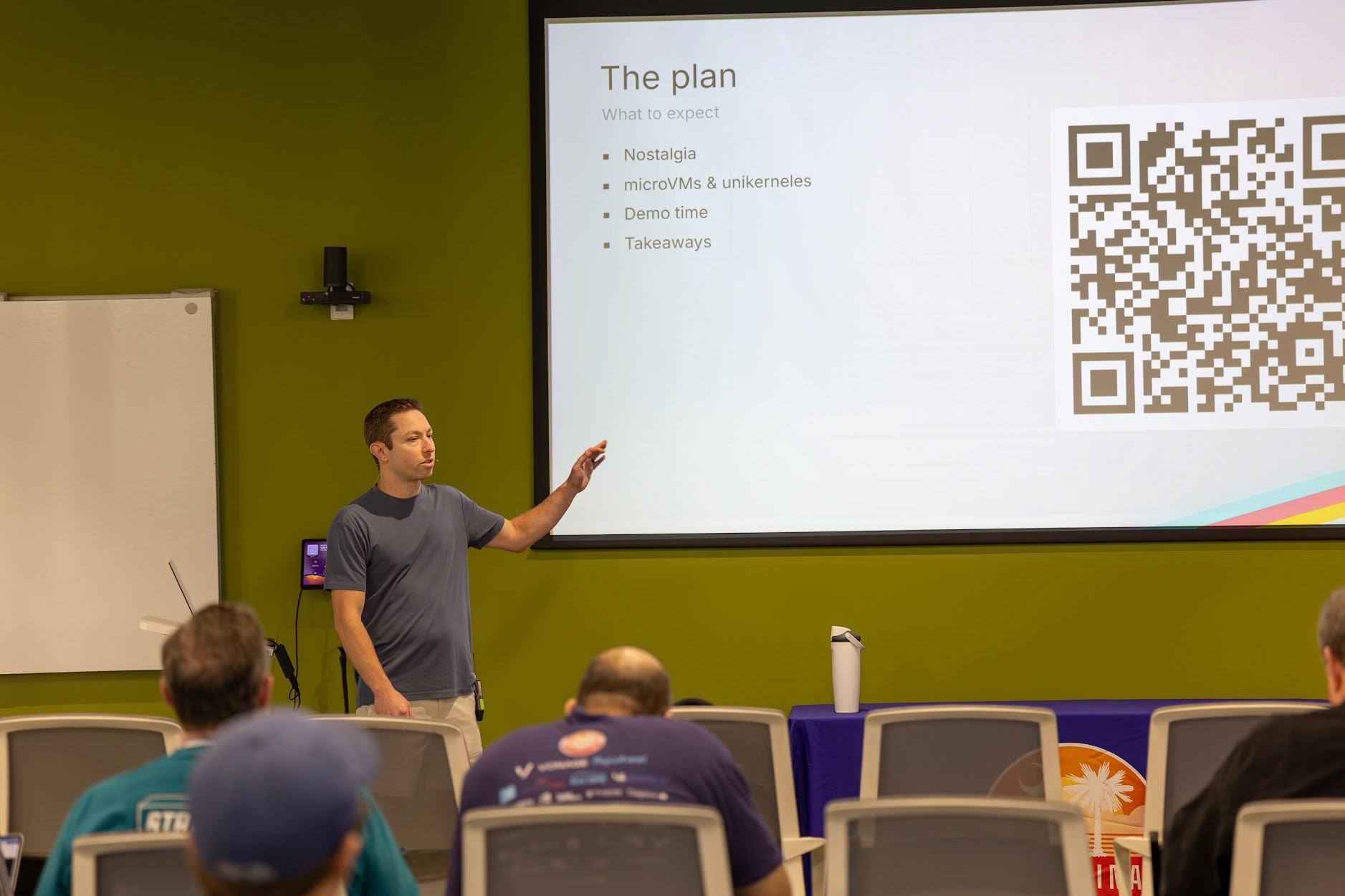 Tyler Benfield speaking at the 2026 Carolina Code Conference